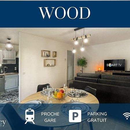Homey Wood - New - Appartement Avec Une Chambre - Parking Prive Gratuit - Balcon Prive - A 5 Min De La Gare Pour Rejoindre Geneve Annemasse Ngoại thất bức ảnh